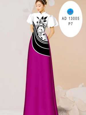 Vải Áo Dài Hoa In 3D AD 13005 28